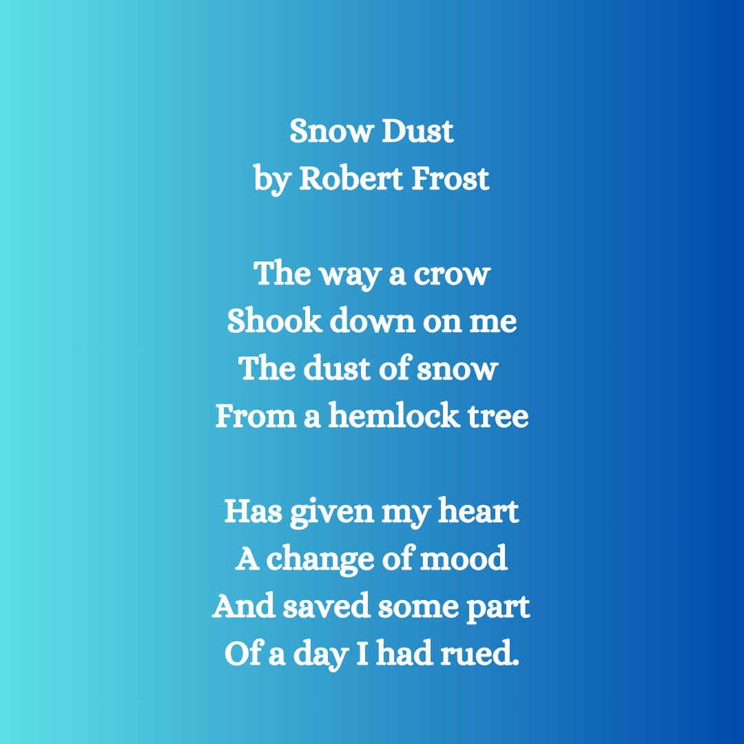 A Gem Of A Poem: “snow Dust” By Robert Frost – Line By Line